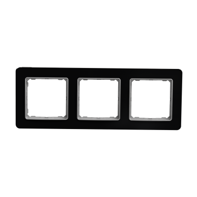 Sedna Design & Elements Ramka potrójna szkło czarne efekt szkła SDD361803 SCHNEIDER (SDD361803)